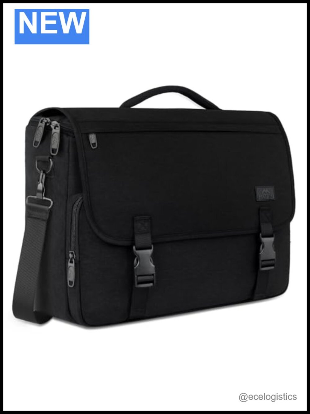 Lightweight 15.6" Laptop Messenger Bag with Padded Shoulder Strap